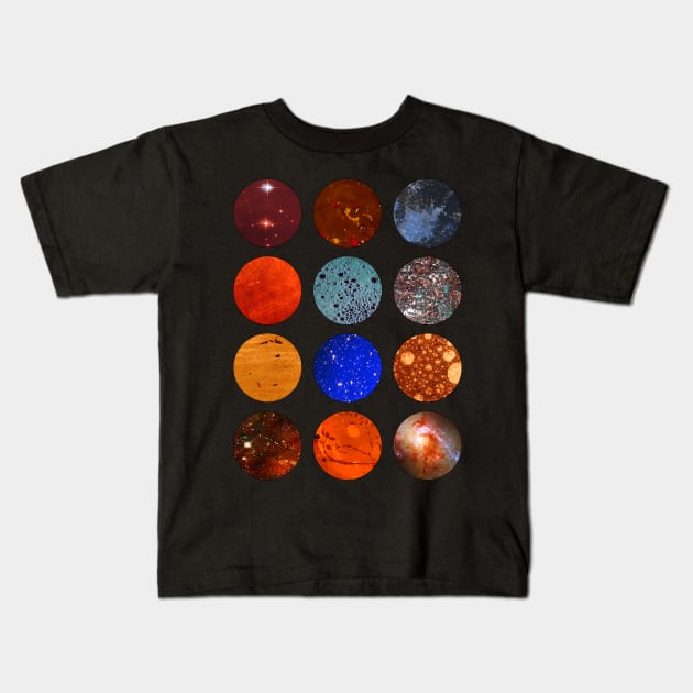 Artsy Circles #6 Kids T-Shirt by RockettGraph1cs